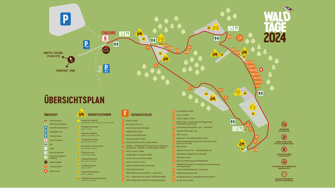 Lageplan Waldtage 2024